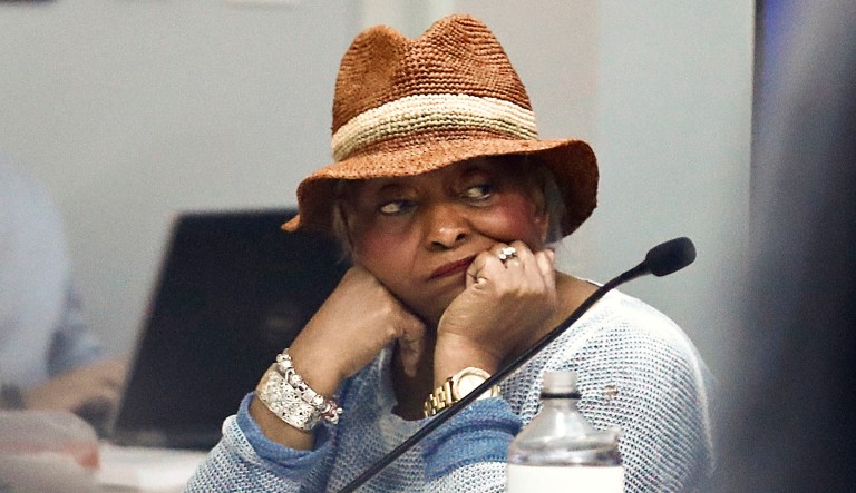 Broward County Supervisor of Elections Dr. Brenda Snipes waits to begin an election recount on Nov. 11, 2018, in Lauderhill, Fla.