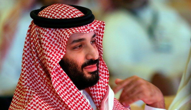 In this Oct. 24, 2018, file photo, Saudi Crown Prince Mohammed bin Salman attends the second day of the Future Investment Initiative conference, in Riyadh, Saudi Arabia.
