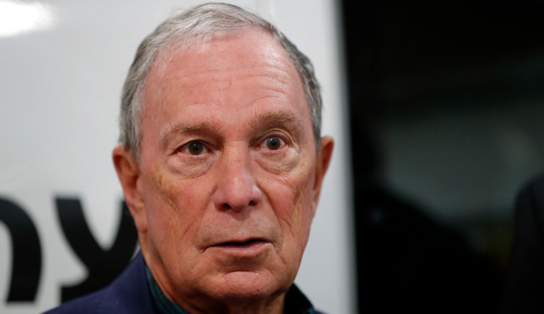 Former New York City Mayor Michael Bloomberg speaks during a news conference after touring the Paulson Electric Company, Tuesday, Dec. 4, 2018, in Cedar Rapids, Iowa.