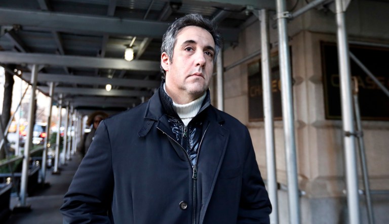 Michael Cohen, former lawyer to President Donald Trump, leaves his apartment building on New York's Park Avenue, Friday, Dec. 7, 2018. In the latest filings Friday, prosecutors will weigh in on whether Cohen deserves prison time and, if so, how much.