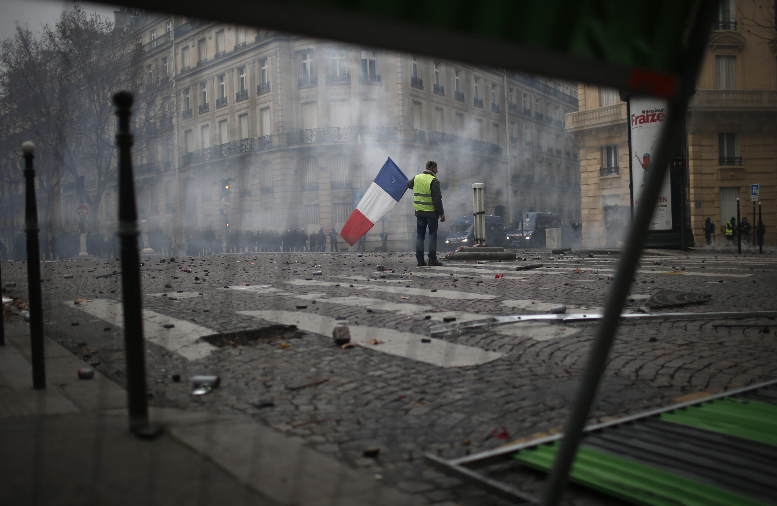 Paris under siege: Tear gas, fury on the Champs-Elysees