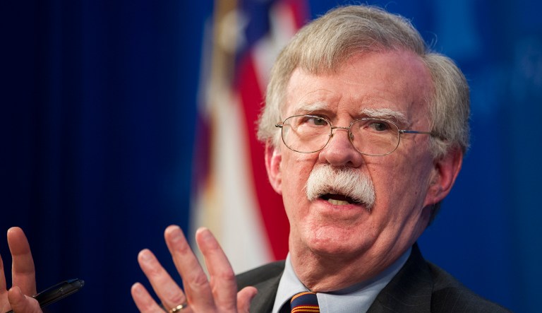 National Security Advisor John Bolton unveils the Trump Administration's Africa Strategy at the Heritage Foundation in Washington, Thursday, Dec. 13, 2018. 