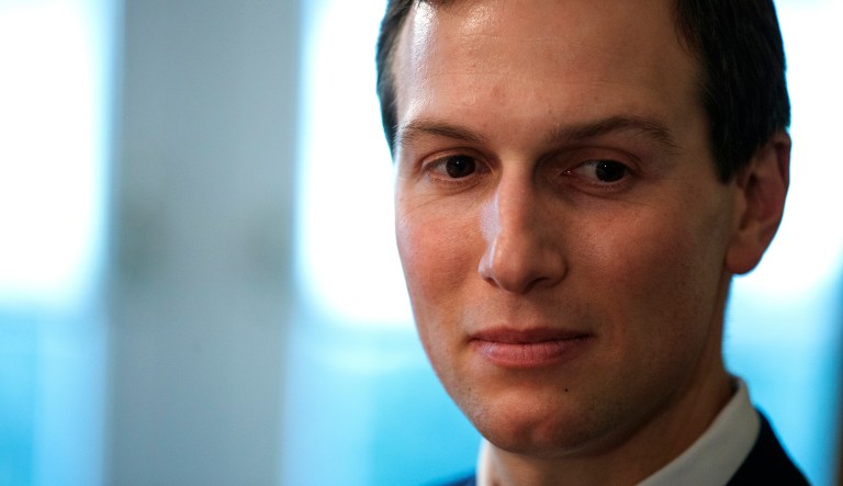 In this Dec. 13, 2018, photo, White House senior adviser Jared Kushner listens during a meeting between President Trump and newly elected governors in the Cabinet Room of the White House in Washington. 