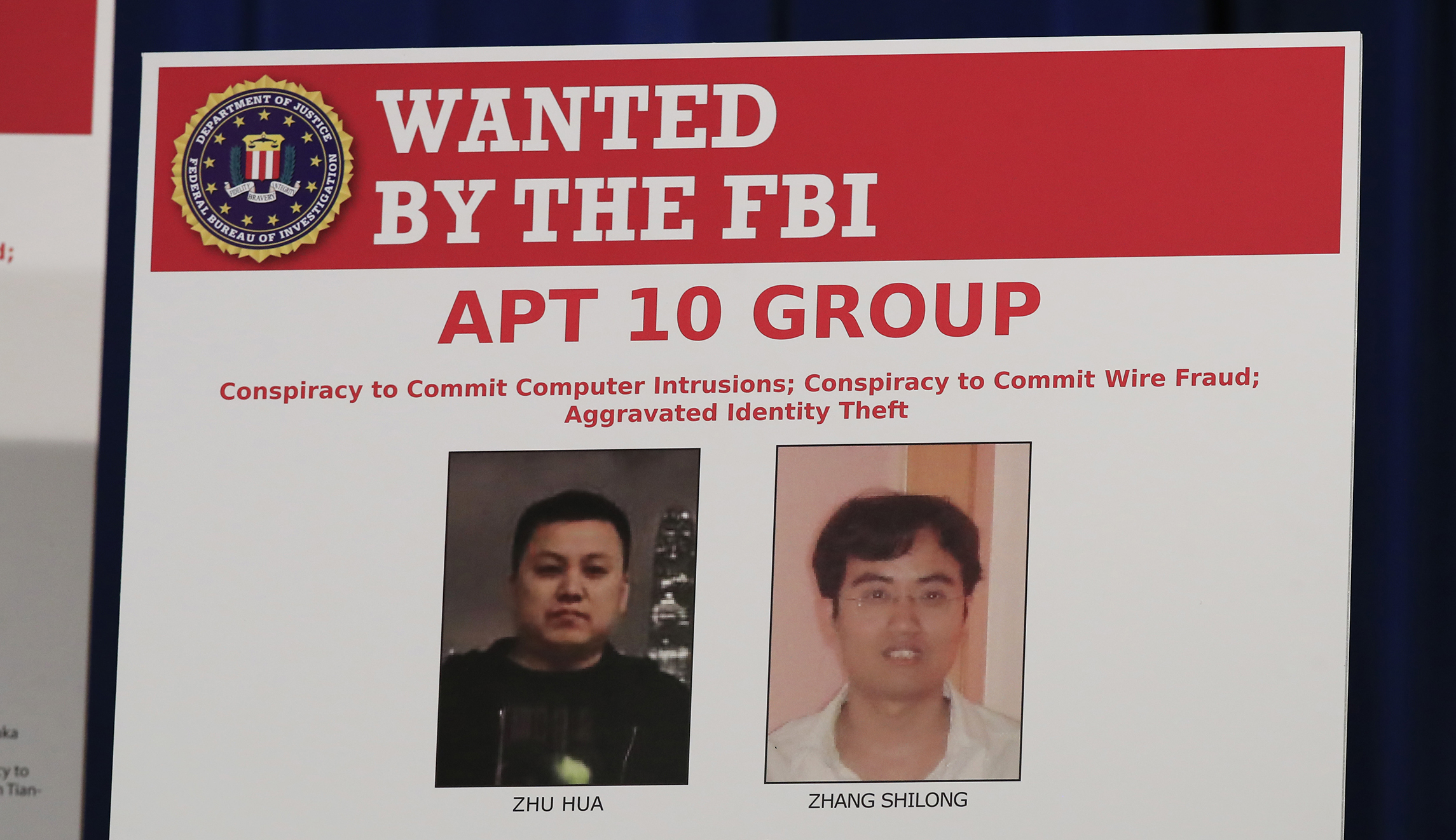 Two Chinese nationals charged with hacking, accused of stealing personal information of 100,000 Navy personnel