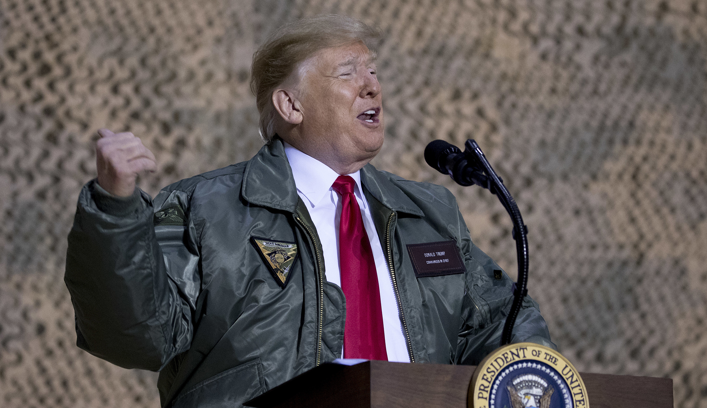 WATCH: Trump and Melania visit the troops in Iraq