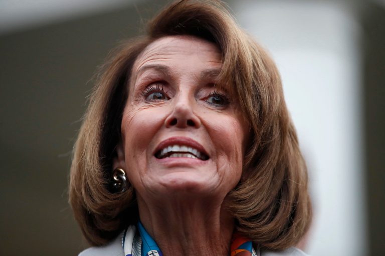House Democratic leader Nancy Pelosi of California, the House Speaker-designate, speaks to the media outside the White House after meeting with President Donald Trump on border security, Wednesday, Jan. 2, 2019, in Washington.