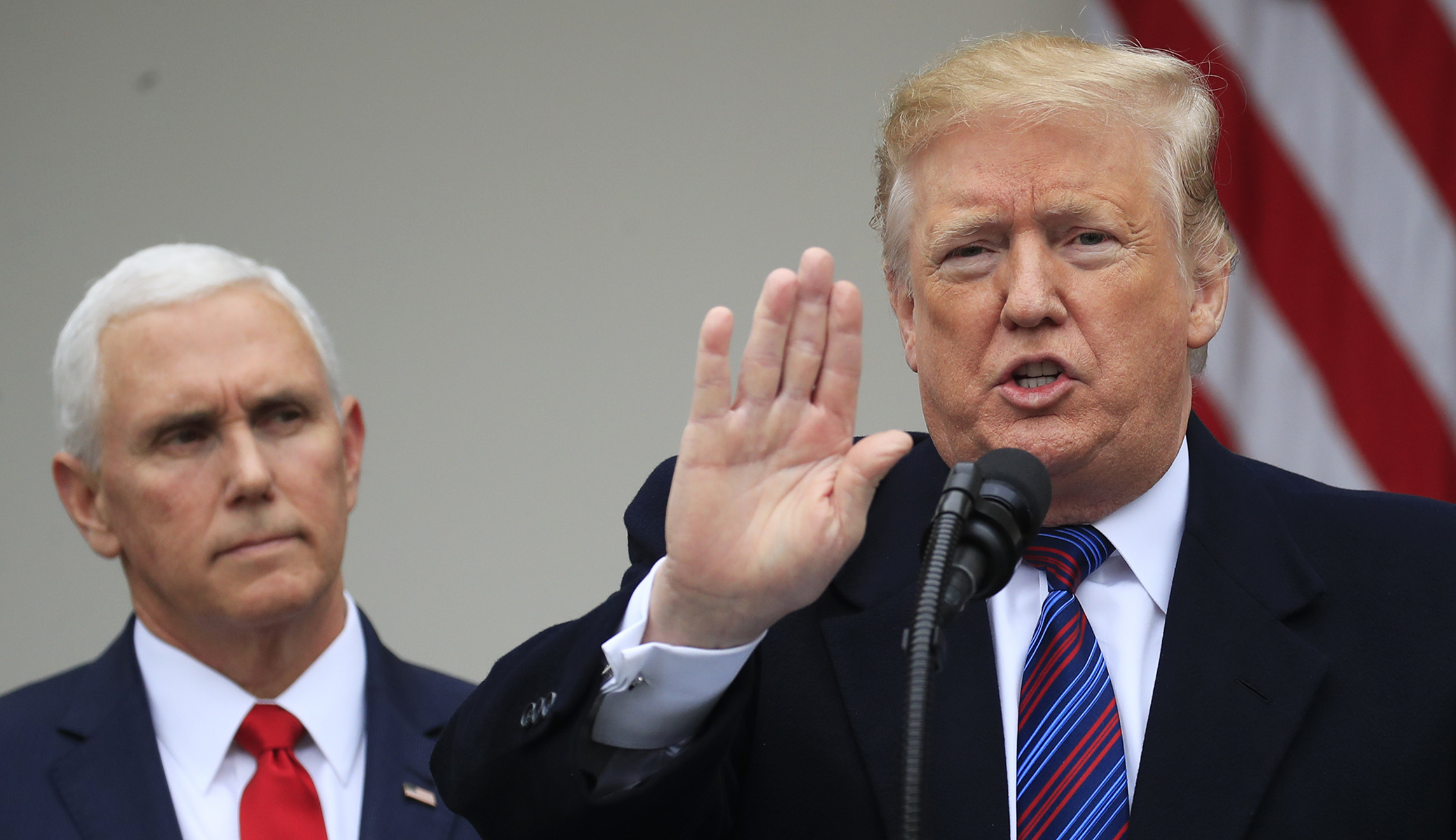 Mike Pence hits Trump on entitlements, Ukraine, and abortion in Georgia