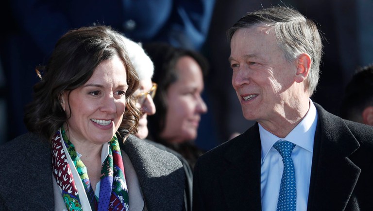 Robin Pringle, and her husband, Colorado Gov. John Hickenlooper.