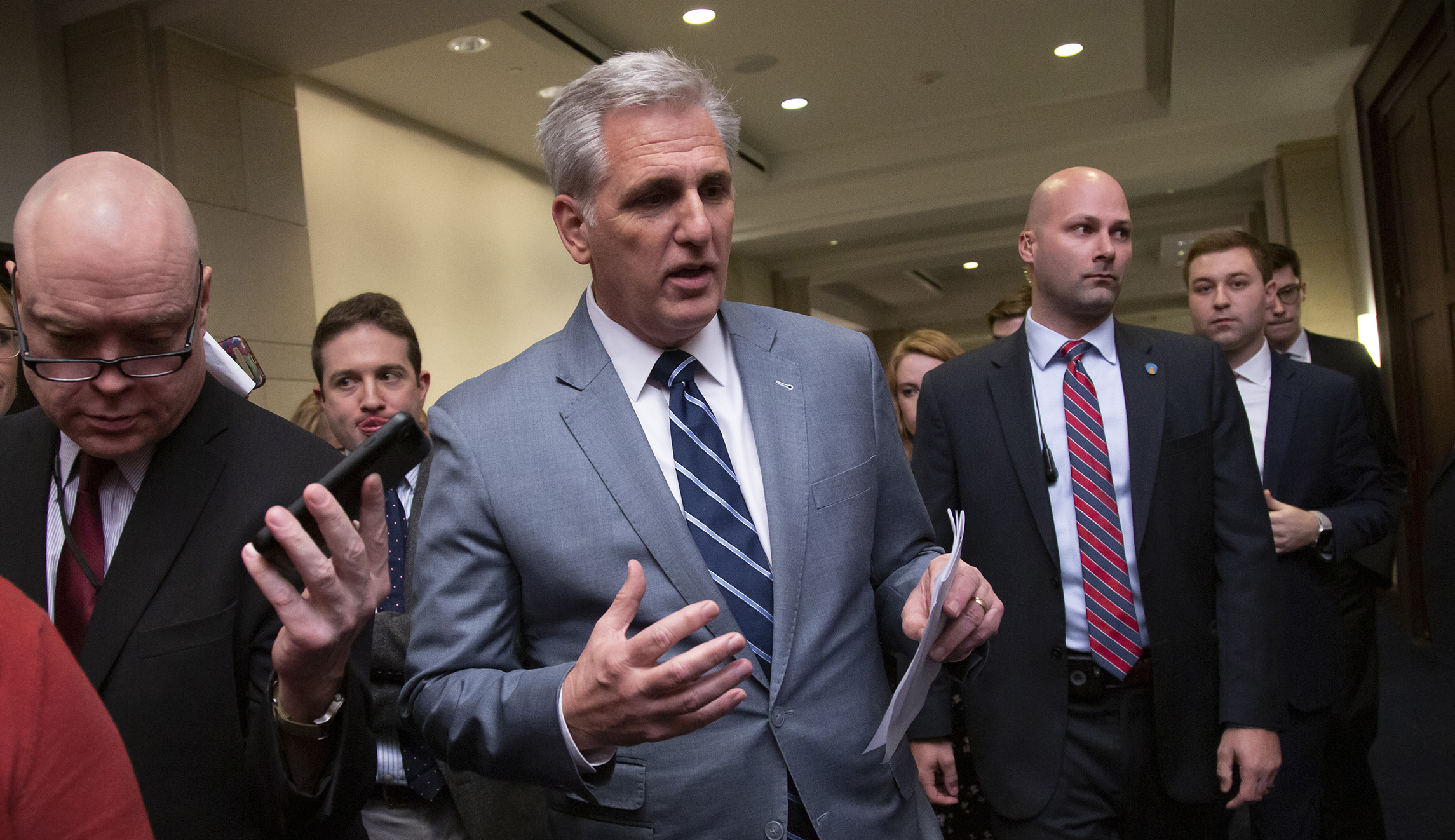 Nervous but unified, GOP sticks with Trump in shutdown fight