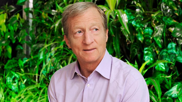 Environmental activist and billionaire Tom Steyer at his office in San Francisco.