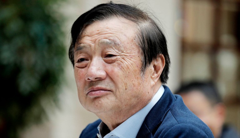 Ren Zhengfei, founder and CEO of Huawei, appears at an event.