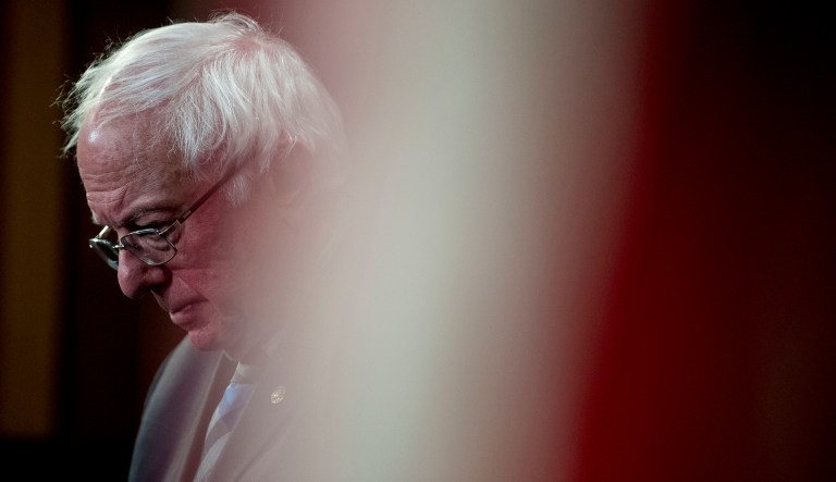 Sen. Bernie Sanders, I-Vt., attends a news conference on Capitol Hill in Washington, Wednesday, Jan. 30, 2019, on a reintroduction of a resolution to end U.S. support for the Saudi-led war in Yemen.