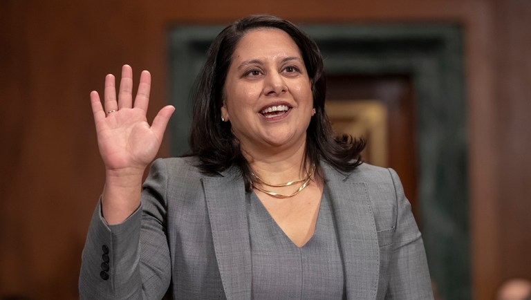Neomi Rao appears before the Senate Judiciary Committee.