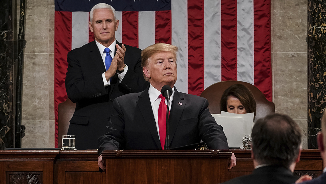 Trump goes big, uses delayed State of the Union to make case on border, much more