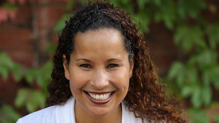 FILE - In this undated file photo provided by Scripps College, Vanessa Tyson, an associate professor in politics at Scripps College, poses for a photo.