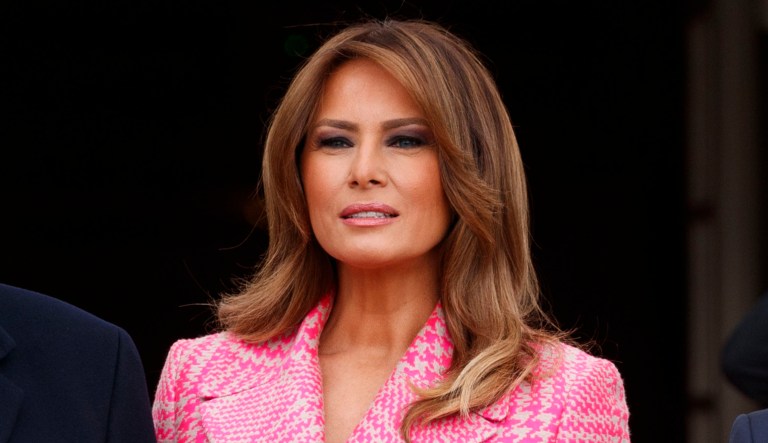 First lady Melania Trump attends an event.