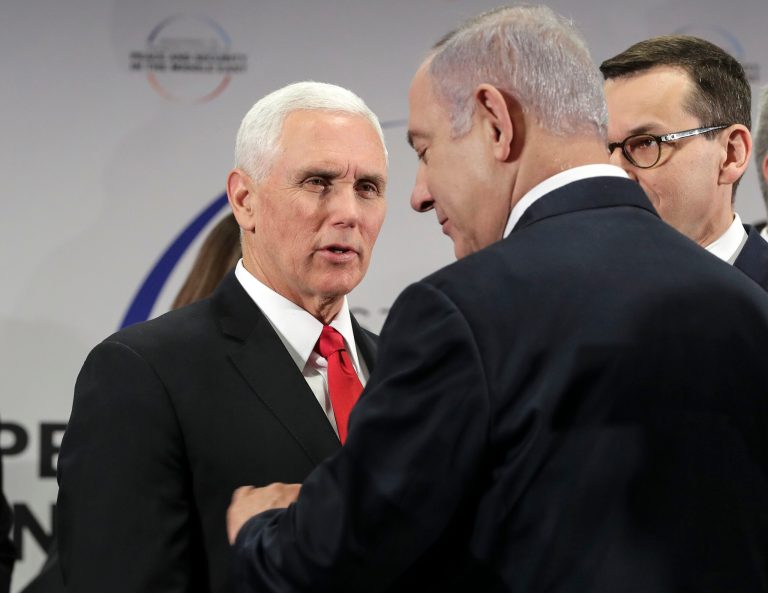 Hot mic catches Pence and Netanyahu talking about someone ‘unstoppable’