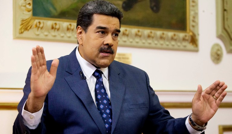 Nicolas Maduro of Venezuela speaks.