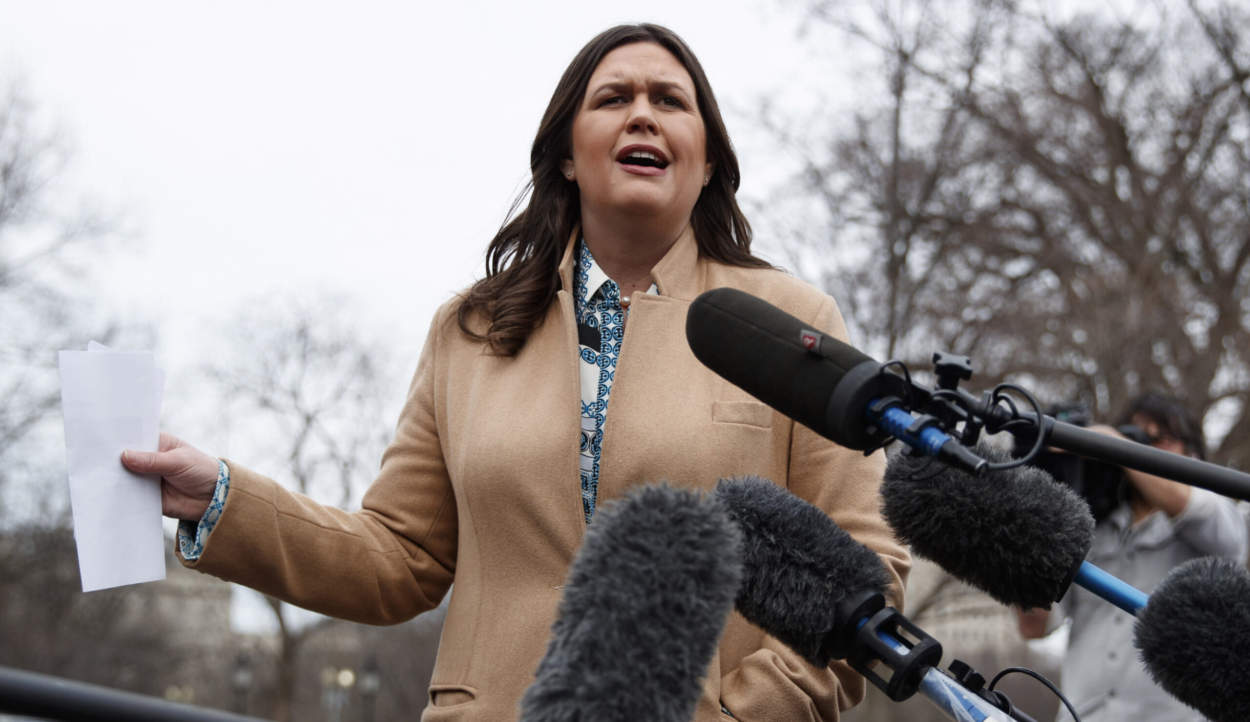 ‘Our very freedom is at stake’: Sarah Sanders warns Trump supporters Bernie Sanders is a real threat