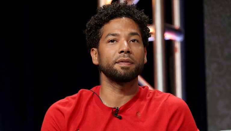 Jussie Smollett participates in the "Empire" panel during the FOX Television Critics Association Summer Press Tour at the Beverly Hilton in Beverly Hills, Calif.