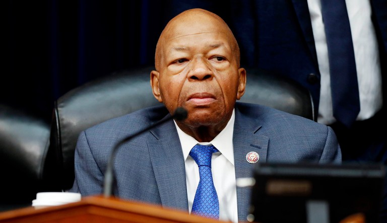 House Oversight and Reform Committee Chair Elijah Cummings, D-Md., watches during a break in testimony by Michael Cohen, President Trump's former lawyer, on Capitol Hill in Washington, D.C.