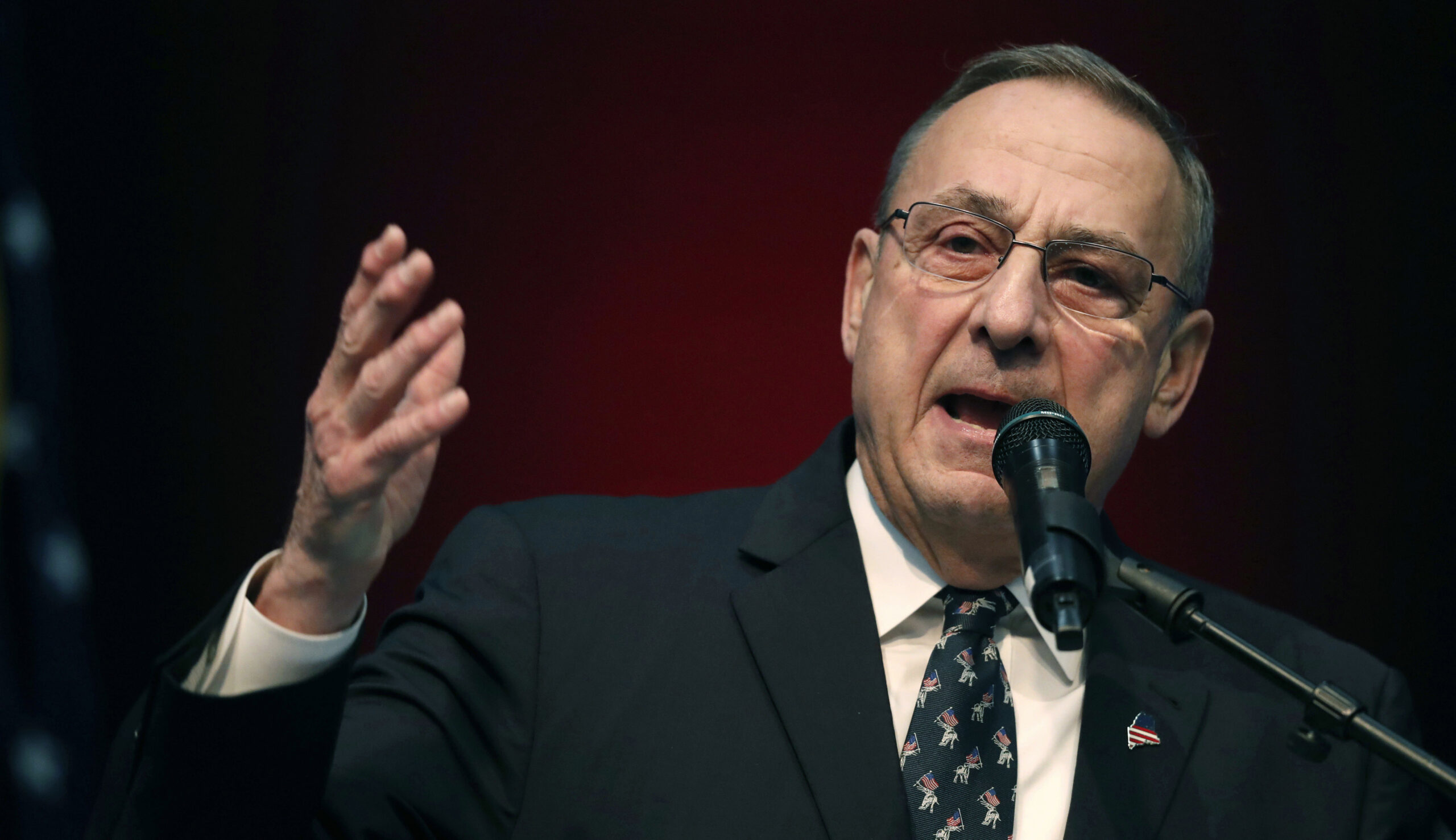 Former Maine Gov. Paul LePage working as a bartender