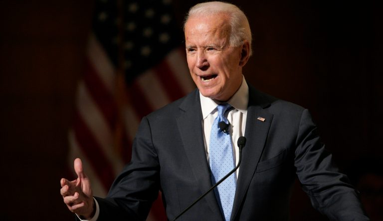 Former Vice President Joe Biden speaks at the Chuck Hagel Forum in Global Leadership, on the campus of the University of Nebraska-Omaha, in Omaha, Neb., Thursday, Feb. 28, 2019. 