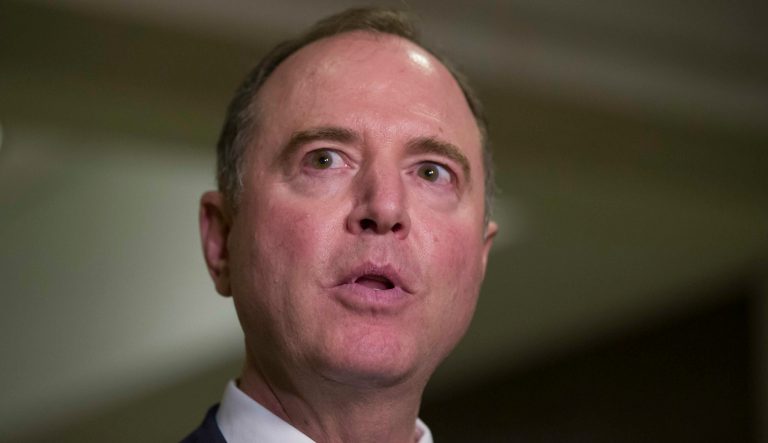 House Intelligence Committee Chairman Adam Schiff, of California, speaks after hearing Michael Cohen, President Donald Trump's former lawyer, testify before a closed-door session of the House Intelligence Committee, on Capitol Hill, Tuesday, March 6, 2019, in Washington. 