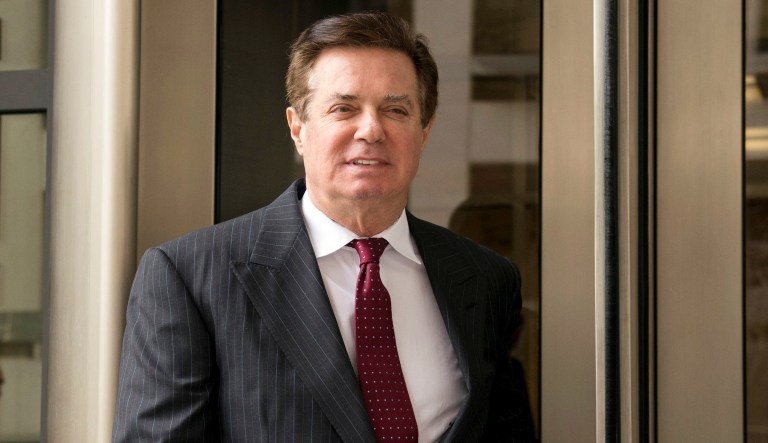 Paul Manafort, President Donald Trump's former campaign chairman, leaves the federal courthouse in Washington on April 4, 2018.