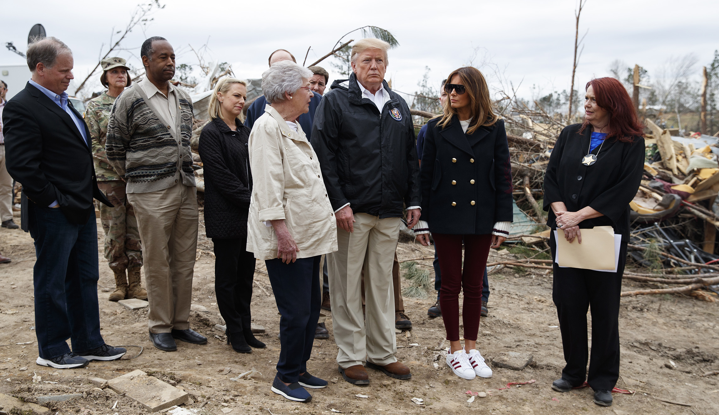 #FakeMelania conspiracy trends following the Trumps’ visit to Alabama