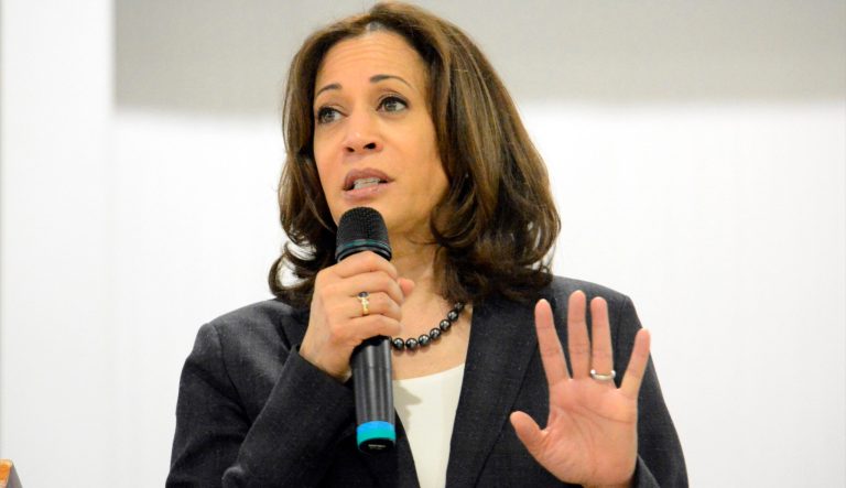 In this March 9, 2019, photo, Sen. Kamala Harris, D-Calif., speaks during an event in St. George, S.C. 