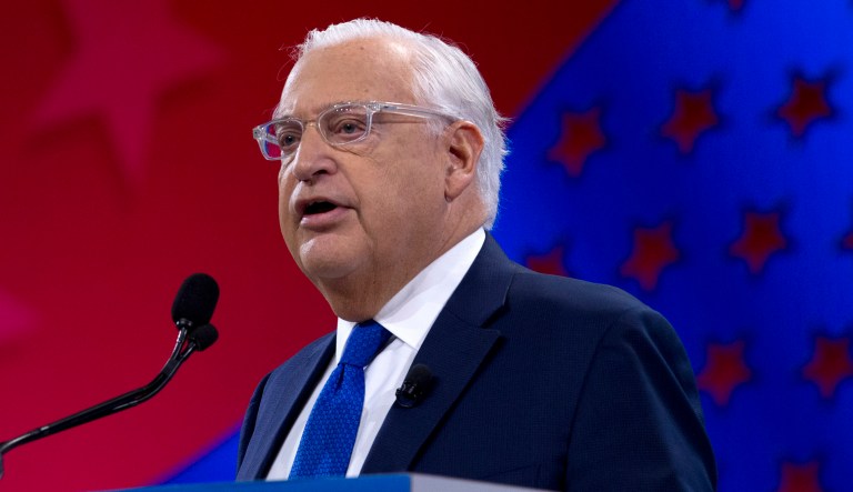 United States Ambassador to Israel David Friedman speaks at the 2019 American Israel Public Affairs Committee (AIPAC) policy conference, at Washington Convention Center, in Washington, Tuesday, March 26, 2019.