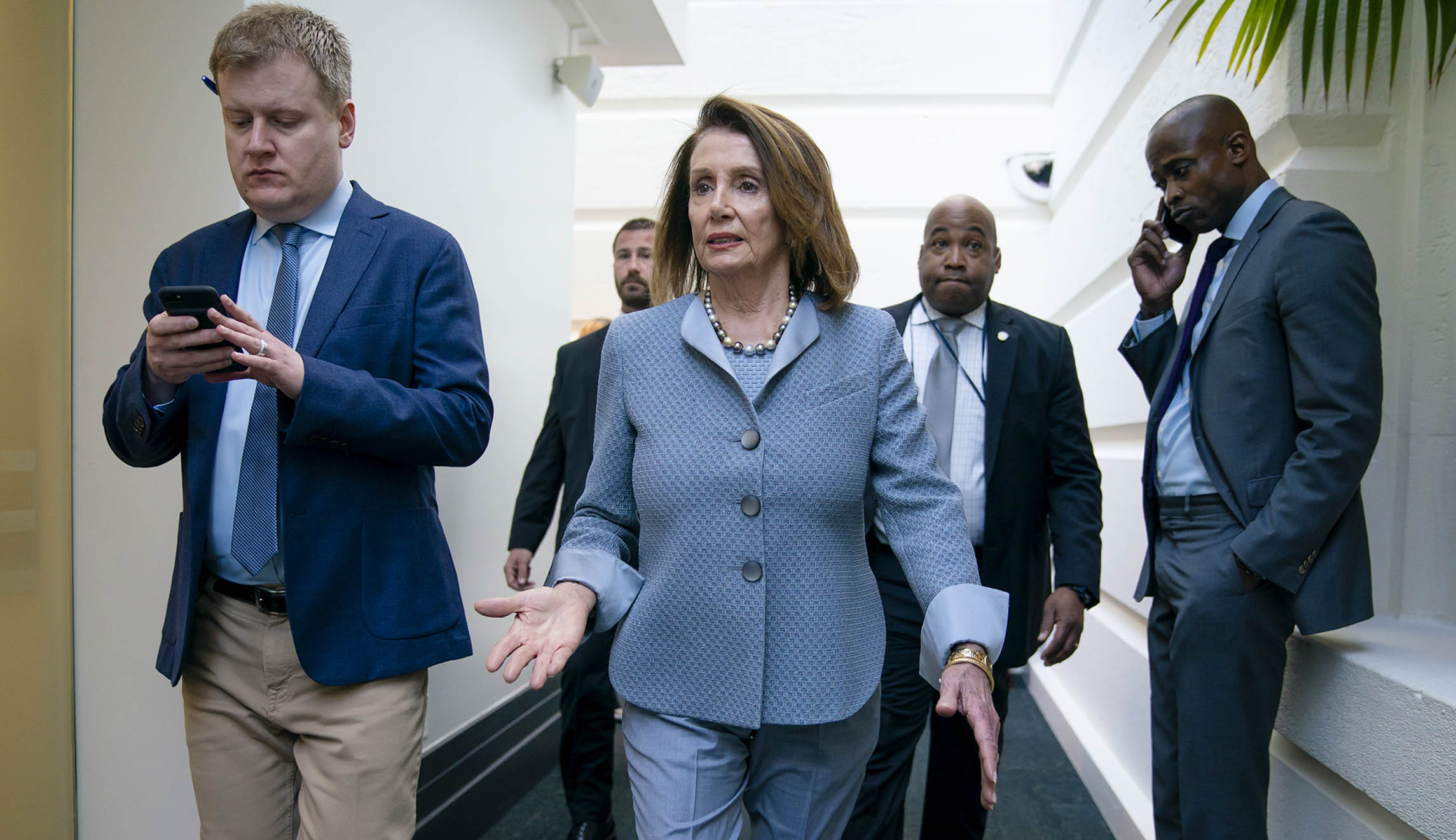 Pelosi reassures Democrats on Mueller report:  ‘Let’s just get the goods’