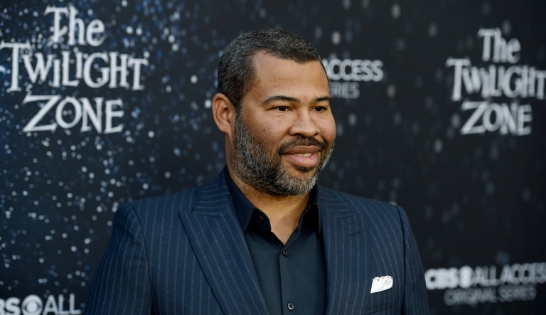 Executive producer/narrator Jordan Peele arrives at the Los Angeles premiere of "The Twilight Zone" at Harmony Gold on Tuesday.