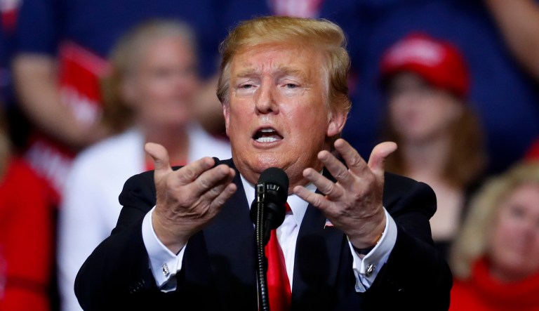 President Trump speaks.