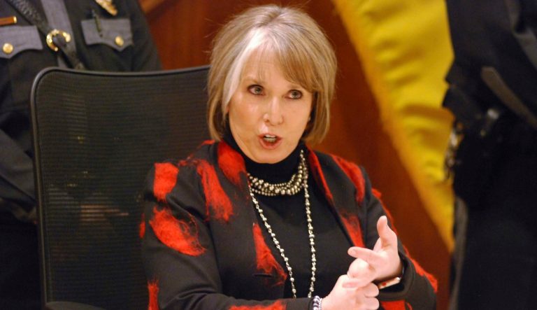 New Mexico Gov. Michelle Lujan Grisham describes her decision to veto 28 bills out of hundreds approved by the Legislature this year in Santa Fe, N.M., Friday, April 5, 2019. 