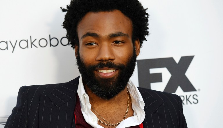 In this Sept. 16, 2018 file photo, Donald Glover, creator and star of the FX series "Atlanta," and a musician who performs under the name Childish Gambino, poses at a private cocktail party to celebrate the FX network's Emmy nominations in Los Angeles.