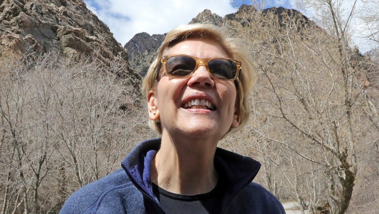 Democratic presidential candidate Sen. Elizabeth Warren, D-Mass., visits Big Cottonwood Canyon.