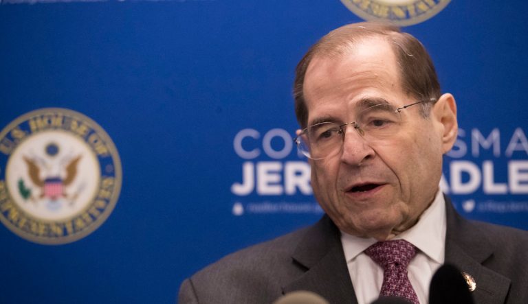 U.S. Rep. Jerrold Nadler, D-N.Y., chairman of the House Judiciary Committee, speaks during a news conference, Thursday, April 18, 2019, in New York. 