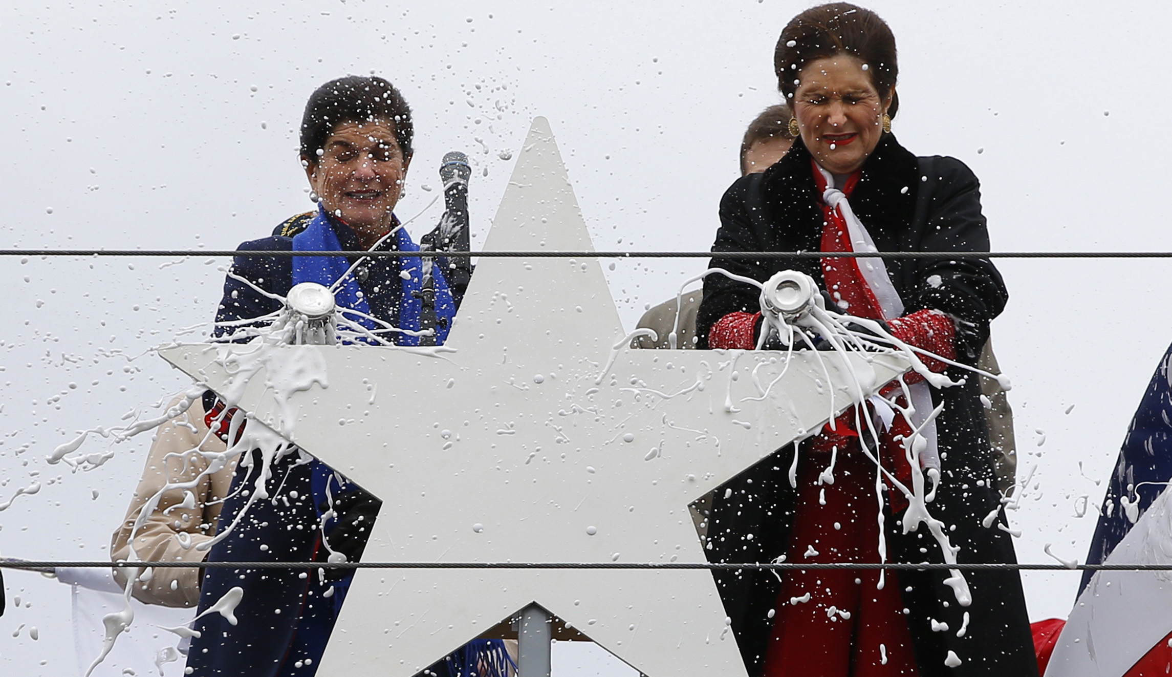 LBJ’s daughters christen ‘most ironic ship’ criticized as wasteful spending