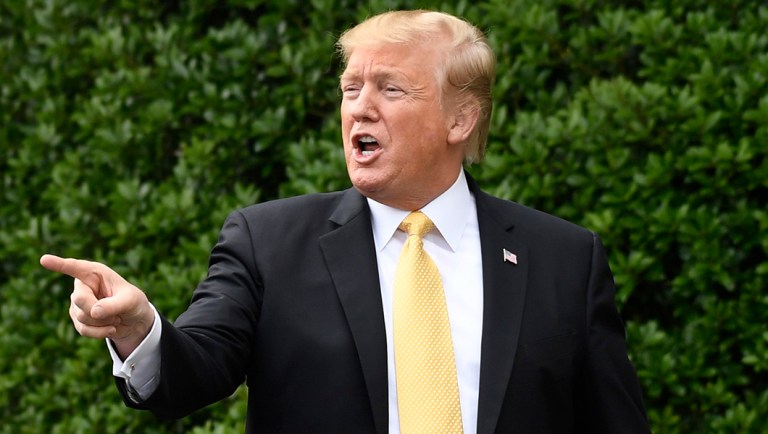 President Trump during an event.