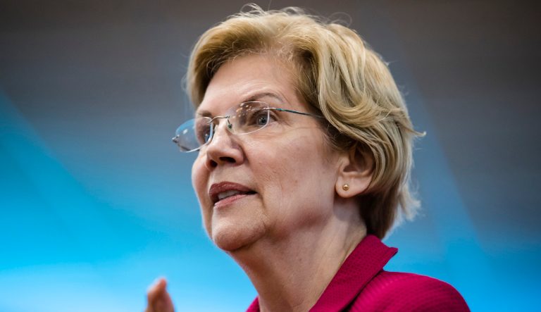 Democratic presidential candidate Sen. Elizabeth Warren, D-Mass., during an American Federation of Teachers town hall event, at the Plumbers Local 690 Union Hall in Philadelphia, Monday, May 13, 2019. 