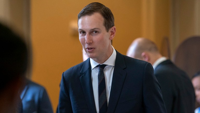 President Trump's senior adviser and son-in-law Jared Kushner, departs the Capitol.