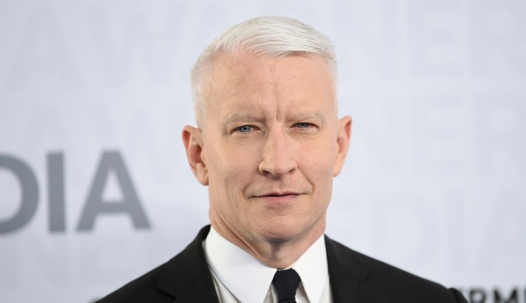 CNN news anchor Anderson Cooper attends the WarnerMedia Upfront at Madison Square Garden on Wednesday, May 15, 2019, in New York.