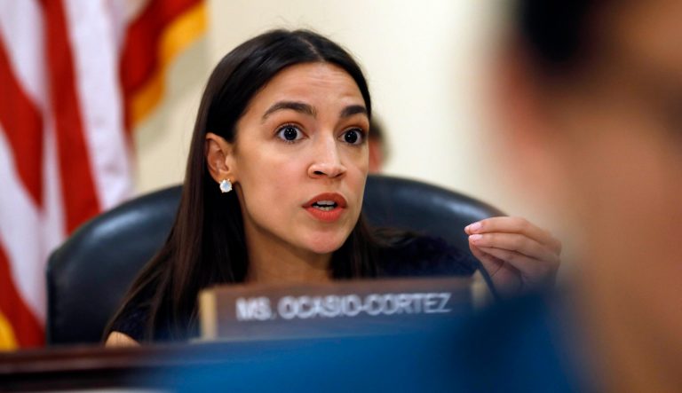 Rep. Alexandria Ocasio-Cortez, D-N.Y., during a House Oversight and Reform Civil Rights and Civil Liberties subcommittee hearing, Tuesday June 4, 2019, on Capitol Hill in Washington. 