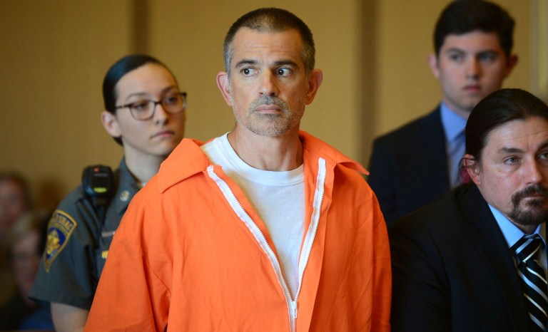 Fotis Dulos stands during a hearing at Stamford Superior Court, Tuesday, June 11, 2019 in Stamford, Connecticut. 