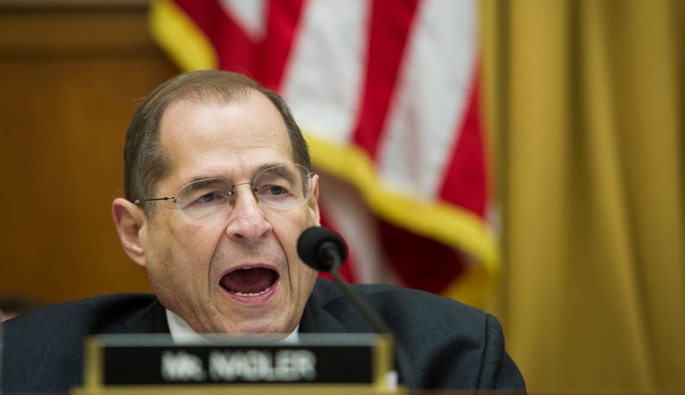 House Judiciary chairman Jerry Nadler, D-N.Y., makes a statement on Capitol Hill in Washington, Tuesday, June 11, 2019. 