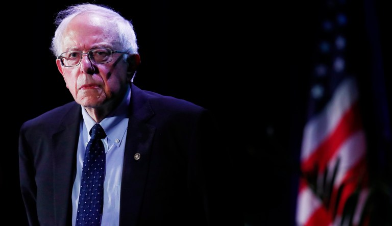 Democratic presidential candidate Vermont Sen. Bernie Sanders speaks during a forum in Miami. 