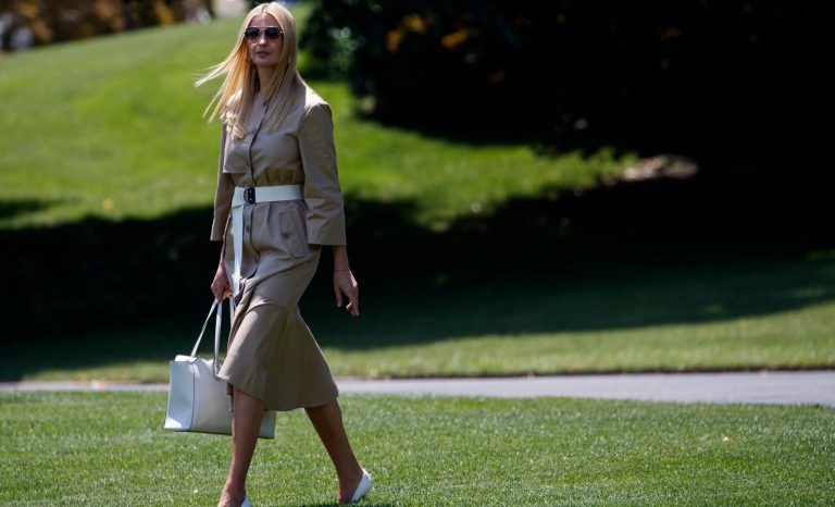 Ivanka Trump, the daughter of President Donald Trump walks to Marine One across the South Lawn of the White House in Washington, Wednesday, June 26, 2019.