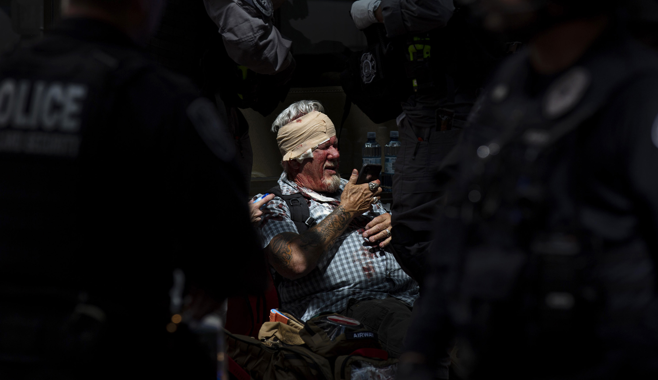 Punches, milkshakes, and eggs fly at journalist and police during violent Portland protests